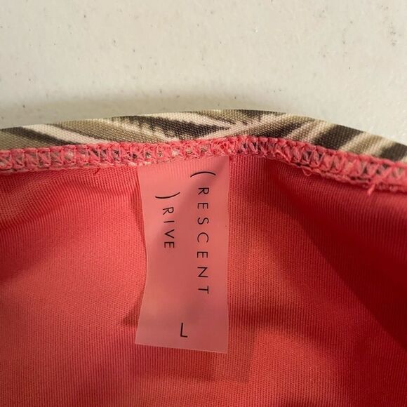 Crescent Drive Betty Cut Out Fern One Piece Swimsuit Large XL - Picture 5 of 6